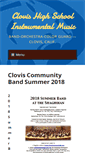 Mobile Screenshot of clovishighband.com